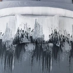 Floral Stripes Comforter Set, King Size, Warm 3-Piece Bedding With Pillowcases -Home Luxe Store V745 MAB010941AJ3 191347 05