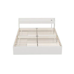 Queen Package | Aura Bed Frame With 2 Storage Drawers White & Bonita Pillow Top Mattress (Medium Firm) -Home Luxe Store WBED AURA Q WH ABC 139272 02 d2688b03 1094 4d66 add6 59c666c073af