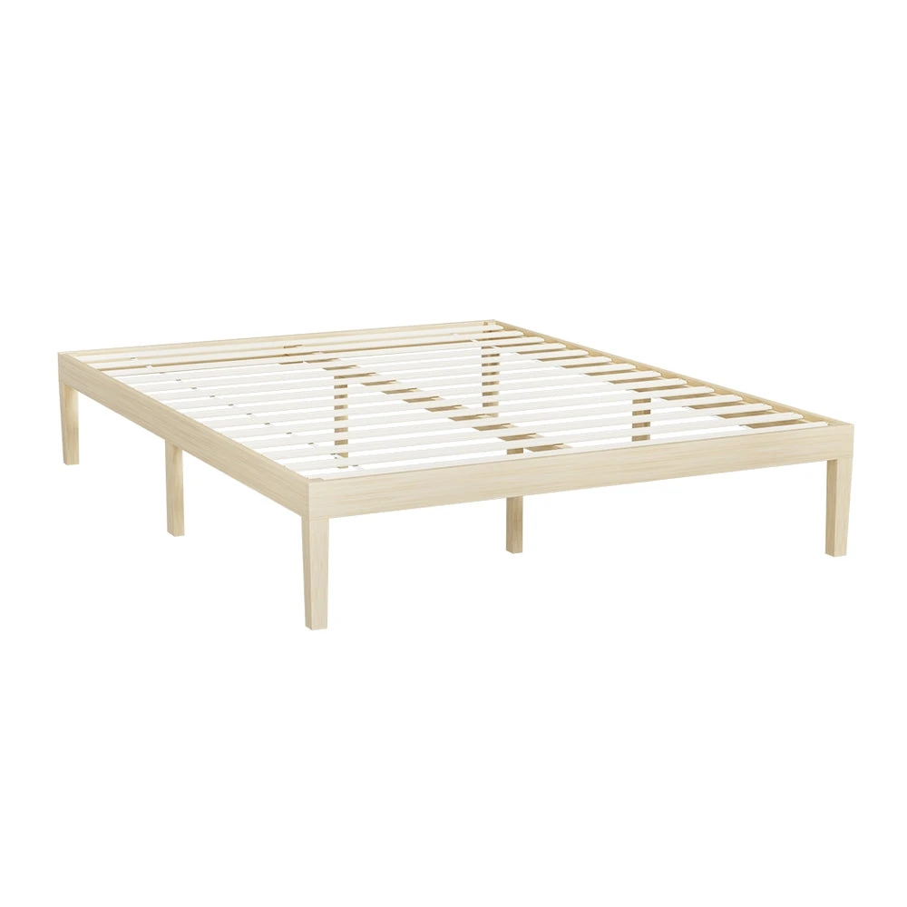 Double Package | Bruno Minimalist Solid Pinewood Bed Frame & Bonita Pillow Top Mattress (Medium Firm) 5 Double Package | Bruno Minimalist Solid Pinewood Bed Frame & Bonita Pillow Top Mattress (Medium Firm) - Image 5