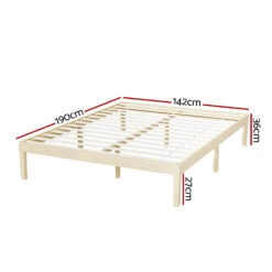 Double Package | Bruno Minimalist Solid Pinewood Bed Frame & Bonita Pillow Top Mattress (Medium Firm) 16 Double Package | Bruno Minimalist Solid Pinewood Bed Frame & Bonita Pillow Top Mattress (Medium Firm) -Home Luxe Store WBED BRUNO D WD 139249 01 51e6bccb 2837 4621 a7d2 eca84808c787