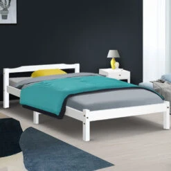 Gibson Wooden King Single Bed Frame White -Home Luxe Store WBED C 001KS 107 WH 17965 06