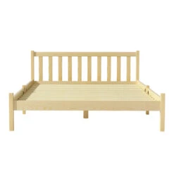 Bribie Wooden Double Bed Frame -Home Luxe Store WBED D 001D WD 53997 02
