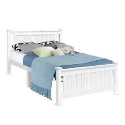 Cottesloe Wooden King Single Bed White -Home Luxe Store WBED D 004KS 107 AB 14134 07