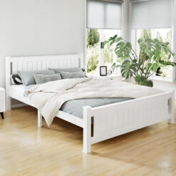 Cottesloe Wooden Queen Bed White