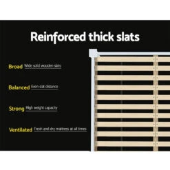 Cottesloe Wooden Queen Bed White -Home Luxe Store WBED D 004Q 153 AB 15487 05