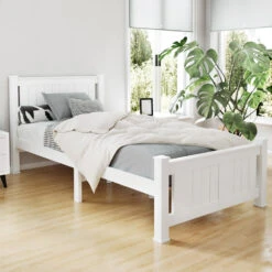 Cottesloe Wooden Single Bed White