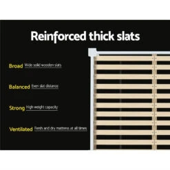 Kewarra Wooden Double Bed Frame White -Home Luxe Store WBED D TC18 137 AB 18056 04