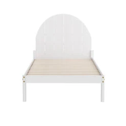 Daly King Single Wooden Bed Frame White -Home Luxe Store WBED DALY KS WH AB 189494 02