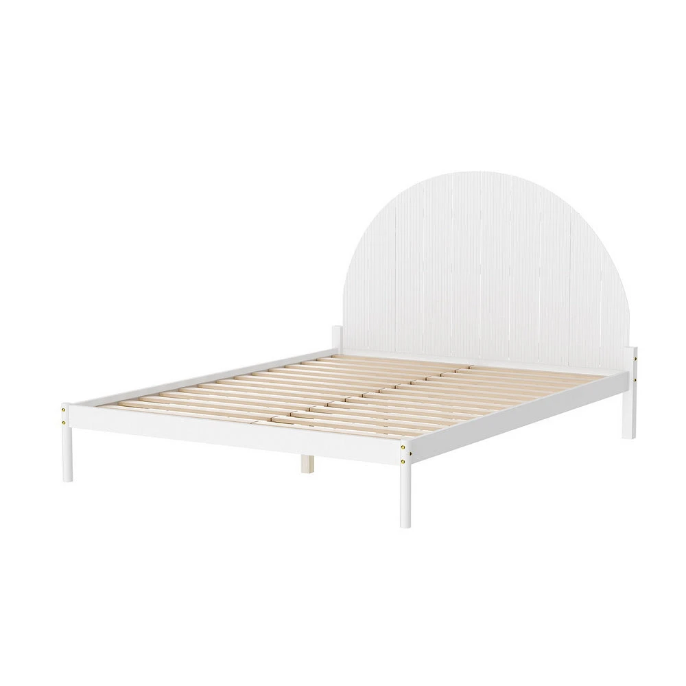 Daly Queen Wooden Bed Frame White 7 Daly Queen Wooden Bed Frame White - Image 7