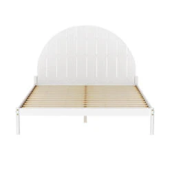 Daly Queen Wooden Bed Frame White 9 Daly Queen Wooden Bed Frame White -Home Luxe Store WBED DALY Q WH AB 189534 02