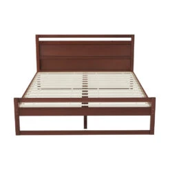 Witton Double Wooden Bed Frame Walnut -Home Luxe Store WBED WITTON D WAL AB 150735 02