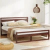 Witton Double Wooden Bed Frame Walnut