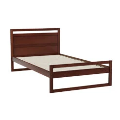 Witton King Single Wooden Bed Frame Walnut -Home Luxe Store WBED WITTON KS WAL AB 150734 00