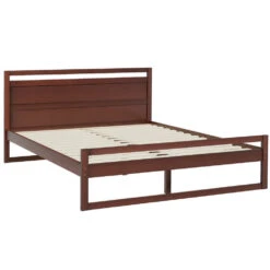 Witton Queen Wooden Bed Frame Walnut -Home Luxe Store WBED WITTON Q WAL AB 150736 00