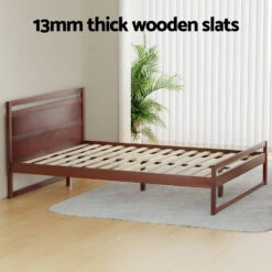 Witton Queen Wooden Bed Frame Walnut -Home Luxe Store WBED WITTON Q WAL AB 150736 04