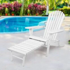 Adirondack Outdoor Chairs Wooden Foldable Sun Lounge Patio Furniture White -Home Luxe Store adirondack outdoor chairs wooden foldable sun lounge patio furniture white furniture outdoor bedzy australia 294275
