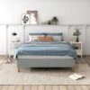 Alex Single Metal Bed Base Light Grey