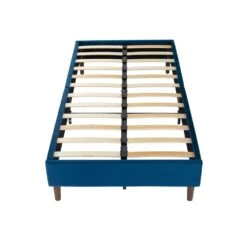 Alexandra Double Bed Base Velvet Blue -Home Luxe Store alexandra double bed base velvet blue bedzy australia abn 18 642 972 209 981988