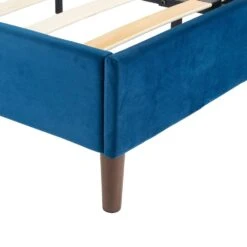 Alexandra Queen Bed Base Velvet Blue -Home Luxe Store alexandra queen bed base velvet blue bedzy australia abn 18 642 972 209 835669