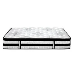 Double Premium Package | Trinity Bed Frame Charcoal, Algarve Euro Top Mattress (Medium Firm) & Pillowtop Mattress Topper! -Home Luxe Store algarve euro top pocket spring mattress 34cm thick double bedzy australia 556398 e26c39c9 ff00 47db 8503 a2aff2af387a