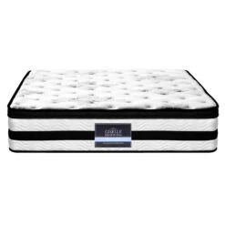 Double Premium Package | Altona Bed Grey, Algarve Euro Top Mattress (Medium Firm) & Pillowtop Mattress Topper! -Home Luxe Store algarve euro top pocket spring mattress 34cm thick double bedzy australia 809552 32f32e83 10a7 4662 b9bf 54060e343e0c 1