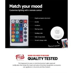 Heres LED Bedside Table - Black -Home Luxe Store artiss bedside table led heres black furniture bedroom bedside tables bedzy australia 138139