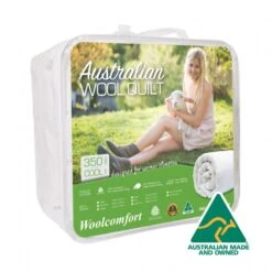 Australian Made Merino Wool Quilt 350GSM 180x210cm Double -Home Luxe Store australian made merino wool quilt 350gsm 180x210cm double bedzy australia abn 18 642 972 209 864749