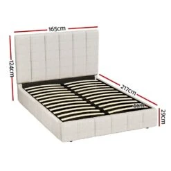 Queen Package | Aldinga Bed Frame Beige & Bonita Pillow Top Mattress (Medium Firm) -Home Luxe Store bed frame queen size beige tette bedzy australia abn 18 642 972 209 bed shop near me australia modern bed cheap affordable quality bedroom furniture store free 887501