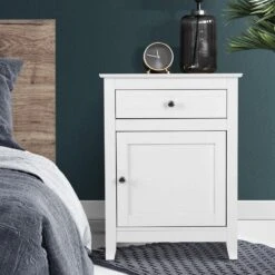 Bedside Tables Big Storage Drawers Cabinet Nightstand Lamp Chest White -Home Luxe Store bedside tables big storage drawers cabinet nightstand lamp chest white bedzy australia 115614
