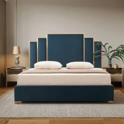 Austin Queen Bed Frame Turquoise