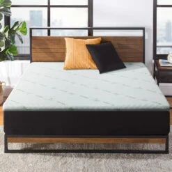 Cool Gel Memory Foam Mattress Topper W/Bamboo Cover 5cm - Single -Home Luxe Store cool gel memory foam mattress topper wbamboo cover 5cm single bedzy australia 486282