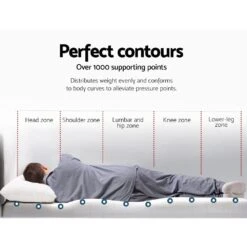 Cool Gel Memory Foam Mattress Topper W/Bamboo Cover 8cm - Single -Home Luxe Store cool gel memory foam mattress topper wbamboo cover 8cm single bedzy australia 555078