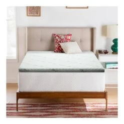 Cool Gel Memory Foam Mattress Topper W/Bamboo Cover 8cm - Single -Home Luxe Store cool gel memory foam mattress topper wbamboo cover 8cm single bedzy australia 621800