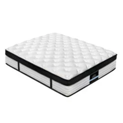 Queen Package | Dunelight LED Bed Black & Devon Euro Top Mattress (Medium) -Home Luxe Store devon euro top pocket spring mattress 31cm thick queen bedzy australia 502519 f40803ed ee8d 4cbf a080 ed68d6bc713d
