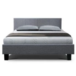 Double Package | Coogee Bed Grey & Normay Series Pillow Top Mattress (Medium Firm) -Home Luxe Store double package coogee bed grey normay series pillow top mattress medium firm bedzy australia 907724