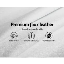 Double Package | Coogee Bed White & Normay Series Pillow Top Mattress (Medium Firm) -Home Luxe Store double package coogee bed white normay series pillow top mattress medium firm bedzy australia 236258