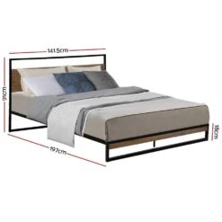 Double Package | Stockton Bed & Normay Series Pillow Top Mattress (Medium Firm) -Home Luxe Store double package stockton bed normay series pillow top mattress medium firm bedzy australia 270712