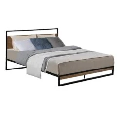Double Package | Stockton Bed & Normay Series Pillow Top Mattress (Medium Firm) -Home Luxe Store double package stockton bed normay series pillow top mattress medium firm bedzy australia 778730