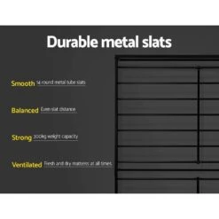 Double Package | Stockton Bed & Normay Series Pillow Top Mattress (Medium Firm) -Home Luxe Store double package stockton bed normay series pillow top mattress medium firm bedzy australia 944369
