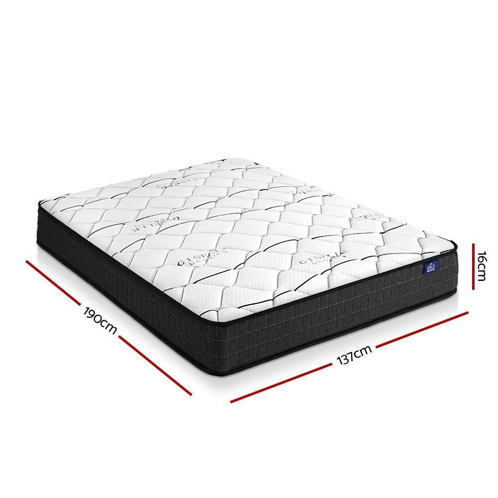 Double Package | Ted Metal Bed Black & Glay Bonnell Spring Mattress (Medium Firm) 5 Double Package | Ted Metal Bed Black & Glay Bonnell Spring Mattress (Medium Firm) - Image 5
