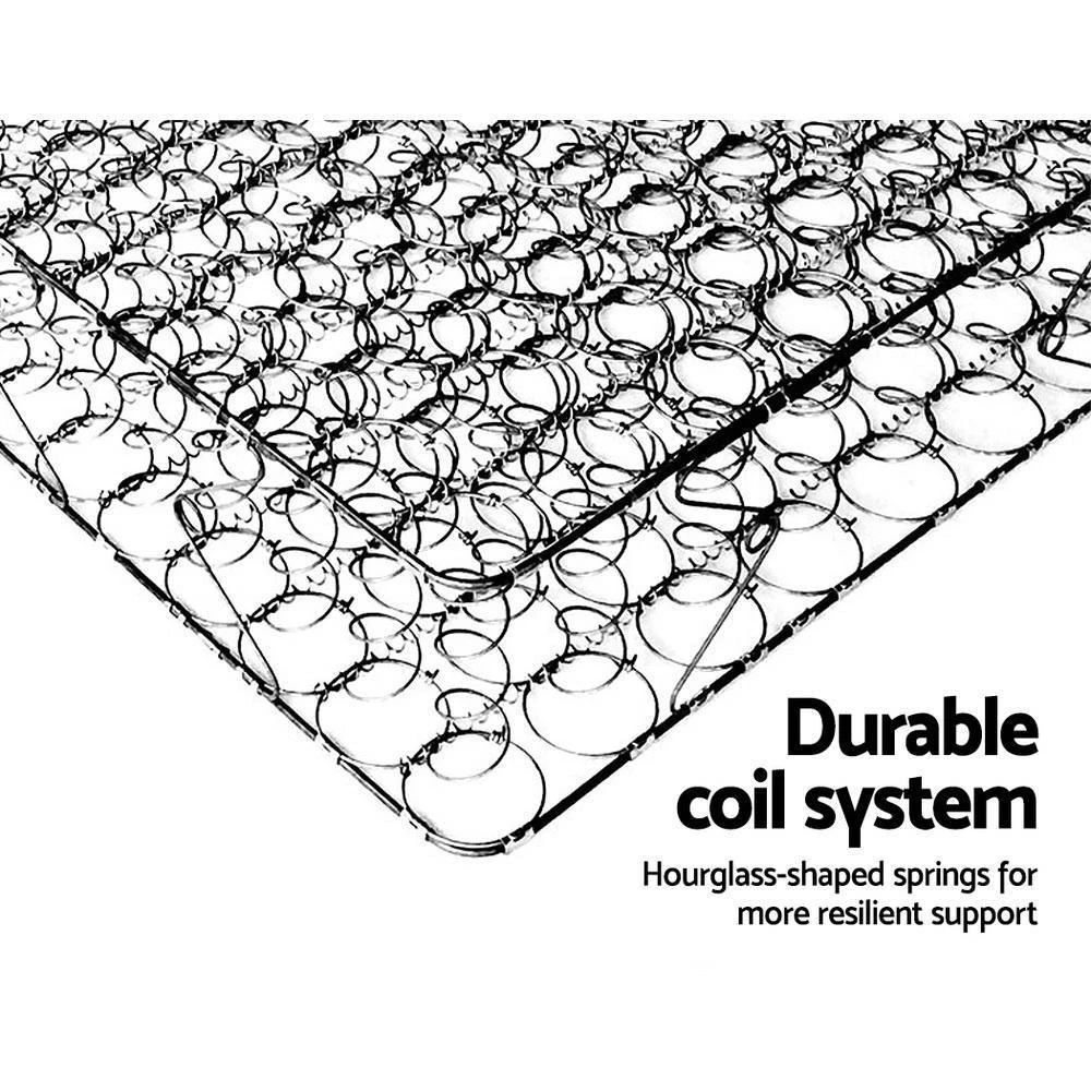 Double Package | Ted Metal Bed Black & Glay Bonnell Spring Mattress (Medium Firm) 14 Double Package | Ted Metal Bed Black & Glay Bonnell Spring Mattress (Medium Firm) - Image 14