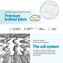 Double Package | Whitehaven Bed White & Normay Series Pillow Top Mattress (Medium Firm) -Home Luxe Store double package whitehaven bed white normay series pillow top mattress medium firm bedzy australia 304766