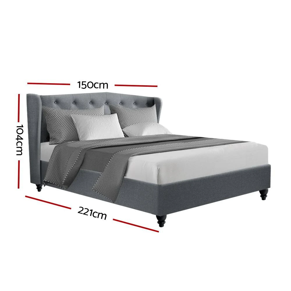 Double Premium Package | Altona Bed Grey, Luna Series Euro Top Mattress (Medium Firm) & Bamboo Mattress Topper! 3 Double Premium Package | Altona Bed Grey, Luna Series Euro Top Mattress (Medium Firm) & Bamboo Mattress Topper! - Image 3