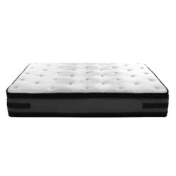 Double Premium Package | Henley LED Bed Black, Luna Series Euro Top Mattress (Medium Firm) & Bamboo Mattress Topper! -Home Luxe Store double premium package henley led bed black luna series euro top mattress medium firm pillowtop mattress topper bedzy australia abn 18 642 972 209 986687