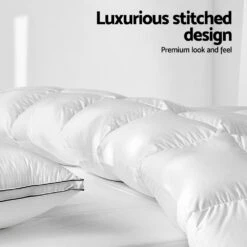 Duck Down Feather Quilt 700GSM Blanket Duvet Cover Doona Winter Queen -Home Luxe Store duck down feather quilt 700gsm blanket duvet cover doona winter queen bedzy australia 637270