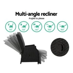 Elara Outdoor Recliner Patio Chair Black -Home Luxe Store elara outdoor recliner patio chair black bedzy australia abn 18 642 972 209 133932