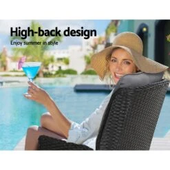 Elara Outdoor Setting Recliner Patio Chairs With Side Table Black -Home Luxe Store elara outdoor setting recliner patio chairs with side table black bedzy australia abn 18 642 972 209 667496