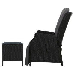 Elara Outdoor Setting Recliner Patio Chairs With Side Table Black -Home Luxe Store elara outdoor setting recliner patio chairs with side table black bedzy australia abn 18 642 972 209 879035