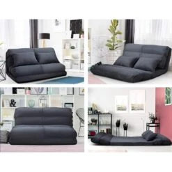 Folding Lounge Sofa Bed Floor Recliner -Home Luxe Store folding lounge sofa bed floor recliner bedzy australia 857177