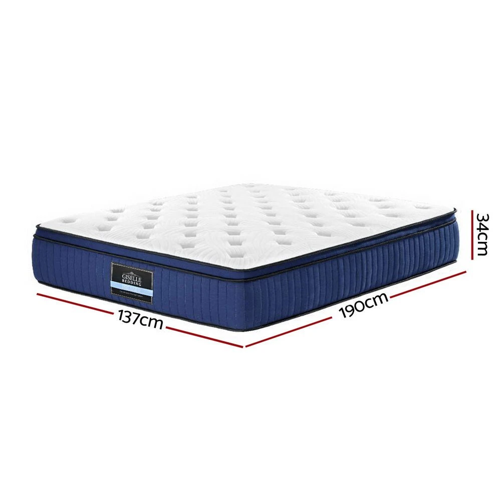 Franky Euro Top Cool Gel Pocket Spring Mattress 34cm Thick - Double 2 Franky Euro Top Cool Gel Pocket Spring Mattress 34cm Thick - Double - Image 2